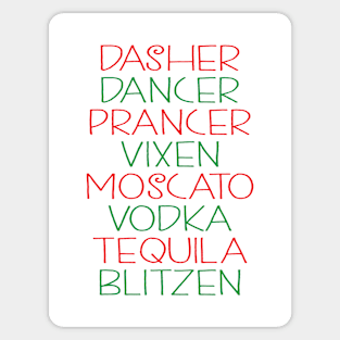 Reindeer Drinks Sticker